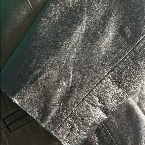 I.N.C. International Concepts Black Leather Jacket. Womens Size 6. - Picture 6 of 7